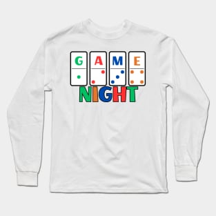 Dominoes Game Night Long Sleeve T-Shirt